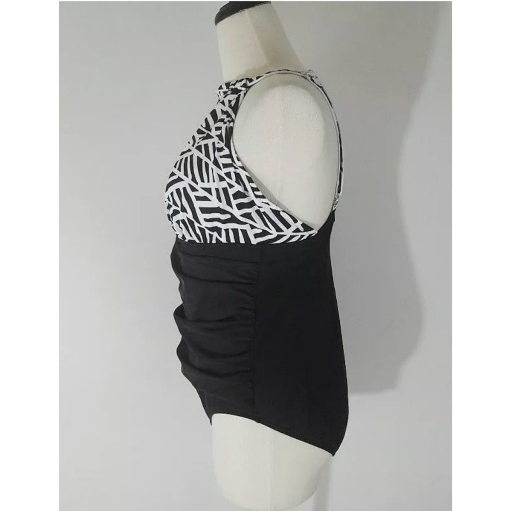 SWIM SOLUTIONS WOMEN'S ONE PIECE WAIST MINIMIZER - Picture 3 of 6